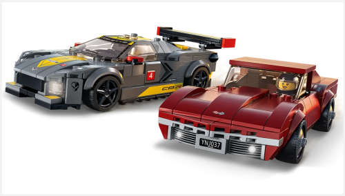 LEGO 76903 Speed Champions Chevrolet Corvette C8.R Race Car & 1969 Chevrolet Corvette(Discontinued)