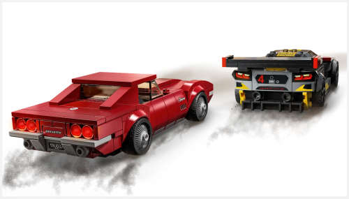 LEGO 76903 Speed Champions Chevrolet Corvette C8.R Race Car & 1969 Chevrolet Corvette(Discontinued)