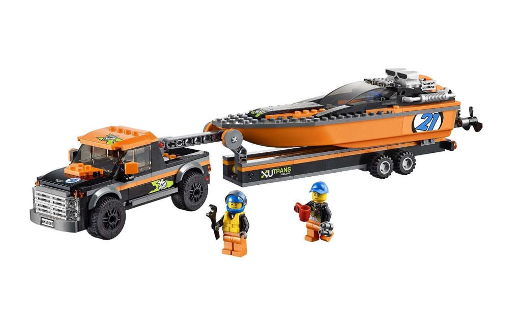 Lego 60085 City 4x4 with Powerboat (Discontinued by Manufacturer 2015) Hard-to-find