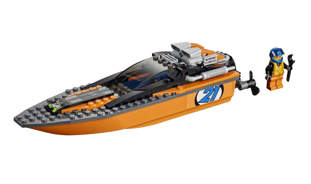 Lego 60085 City 4x4 with Powerboat (Discontinued by Manufacturer 2015) Hard-to-find