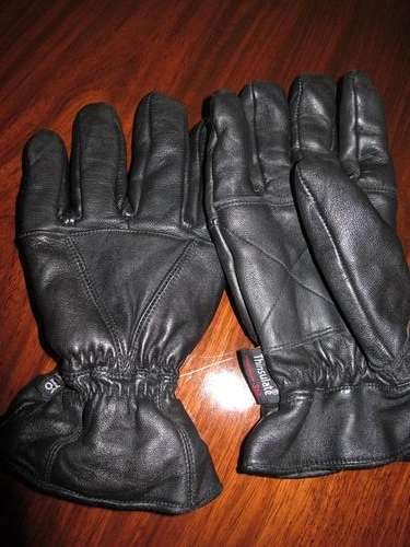 XXL BLACK GENUINE LEATHER 3M THINSULATE GLOVES