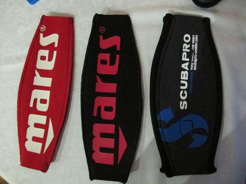 BRANDED NEOPRENE SLAP STRAPS FOR SCUBA MASK STRAPS