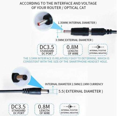 USB DC 5V to 9V  12V Step-up Converter Cable