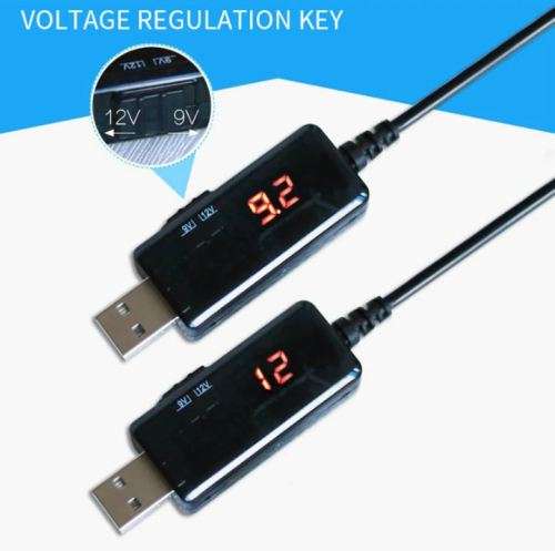 USB DC 5V to 9V  12V Step-up Converter Cable