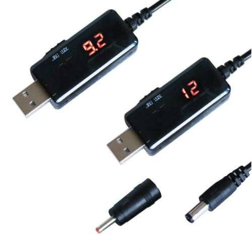 USB DC 5V to 9V  12V Step-up Converter Cable