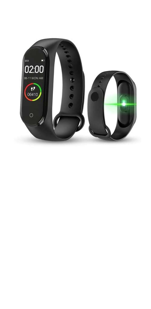 M4 Bluetooth Fitness Smart Watch (Black)