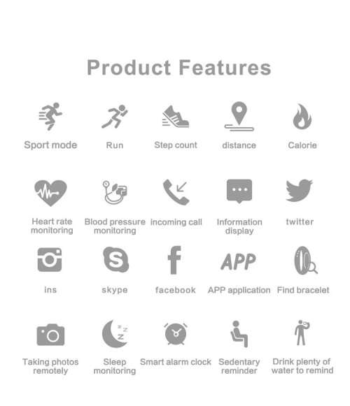 M4 Bluetooth Fitness Smart Watch (Black)