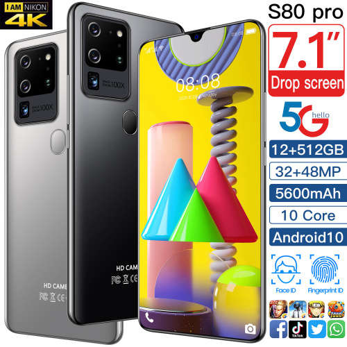 S80 Pro 7.1inch, 12GB RAM, 512GB ROM Unbranded Mobile Phone