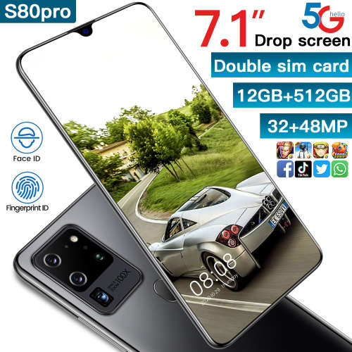 S80 Pro 7.1inch, 12GB RAM, 512GB ROM Unbranded Mobile Phone