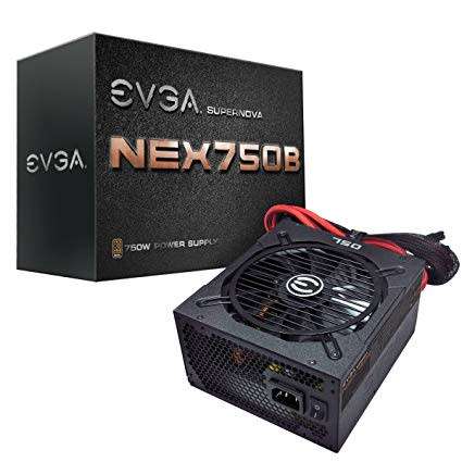 EVGA SuperNOVA 750 B1, 80+ BRONZE 750W, Semi Modular