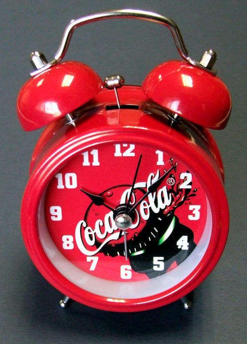 COCA-COLA COKE TWIN BELL ALARM CLOCK
