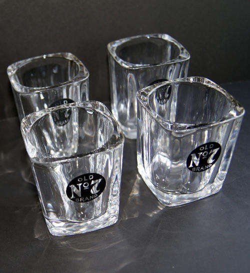 JACK DANIELS SET OF 4 SHOT GLASSES - NEW IN BOX
