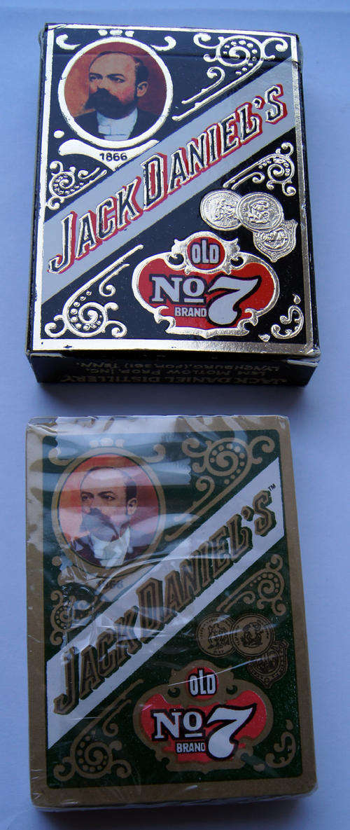 2 DECKS OF JACK DANIELS PLAYING CARDS