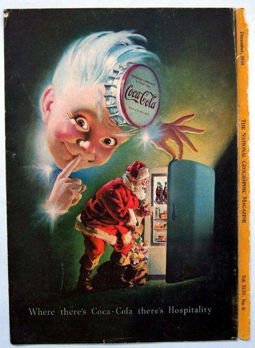 ORIGINAL VINTAGE COCA COLA COKE AD FROM 1948 - over 60 years old!