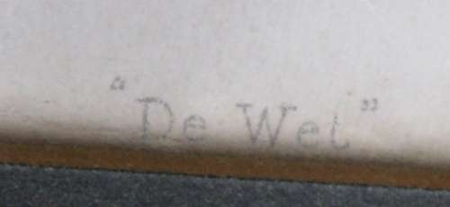 1902 VANITY FAIR (MEN OF THE DAY) CARICATURE OF GENERAL DE WET