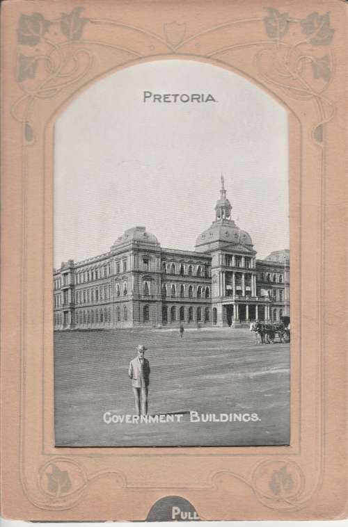 ANTIQUE POSTCARD(BOOK POST) GOVERNMENT BUILDINGS PRETORIA