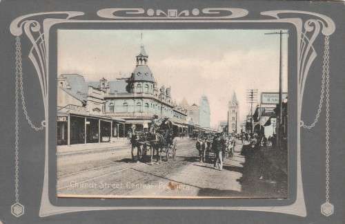 ANTIQUE SLEEVE POSTCARD CHURCH STREET CENTRAL PRETORIA