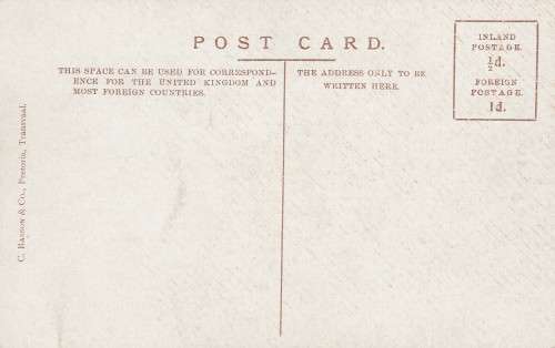 ANTIQUE POSTCARD (C.BASSON) ROMAN CATHOLIC CHURCH PRETORIA