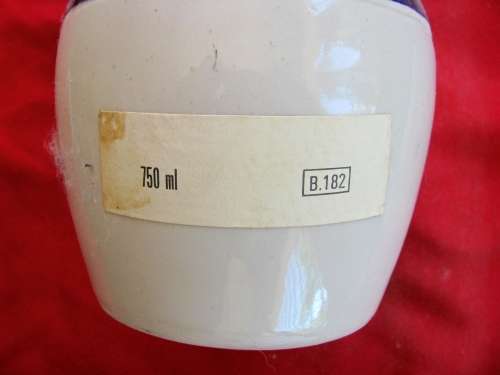 BALLANTINES WHISKEY IN PORCELAIN BOTTLE