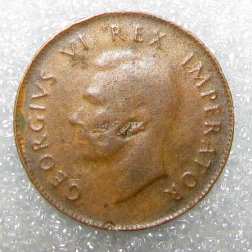 ERROR COIN  SOUTH AFRICA FARTHING  1943 THIN