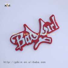 BADGIRL CAR BADGE  8CM