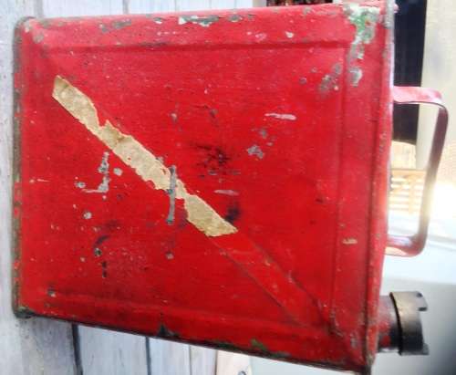 Vintage gasoline / Oil can Vacuum Oil Company of South Africa Ltd