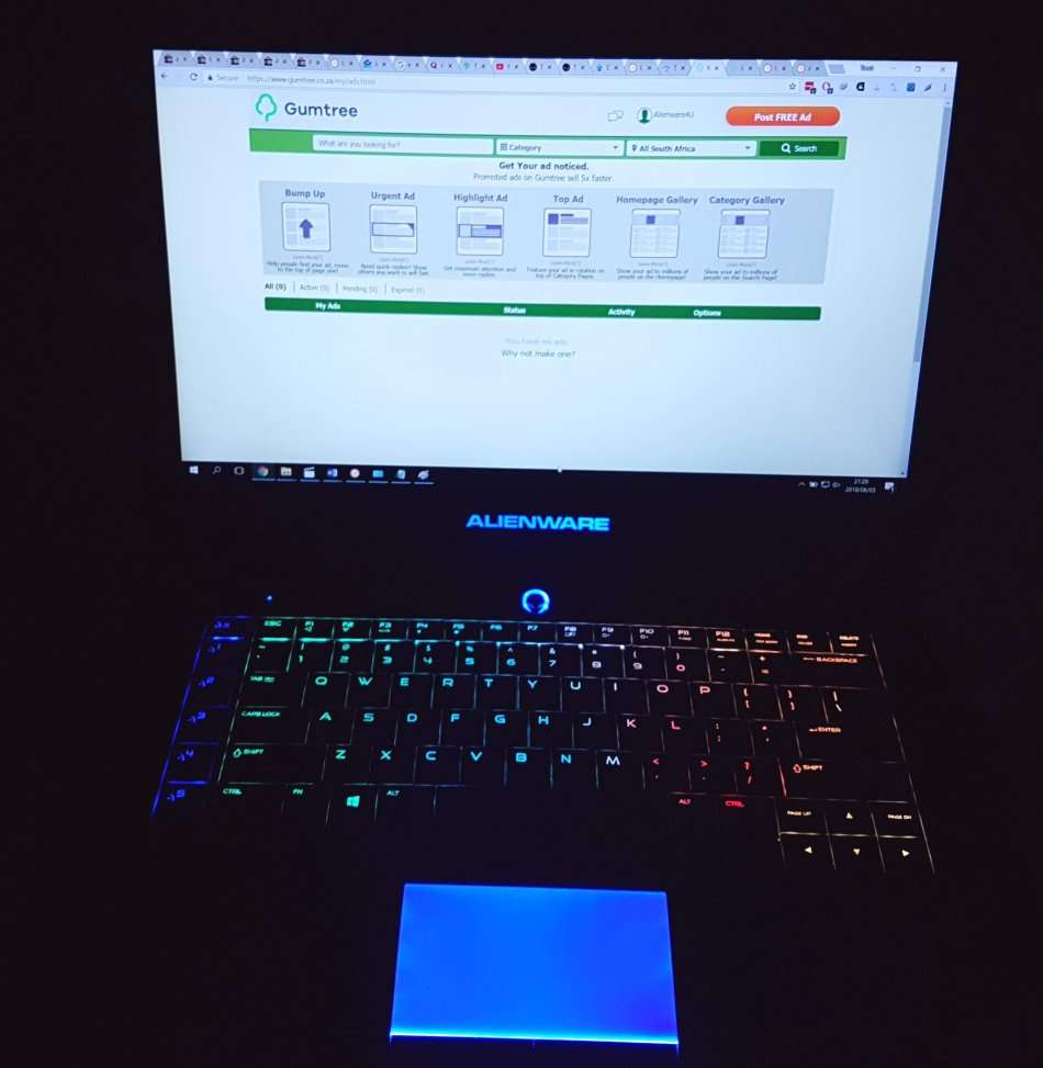 Alienware 15 -Good condition. GTX 980 4Gb, 8Gb RAM, 128 Gb SSD, Gaming laptop, dell, ultra fps