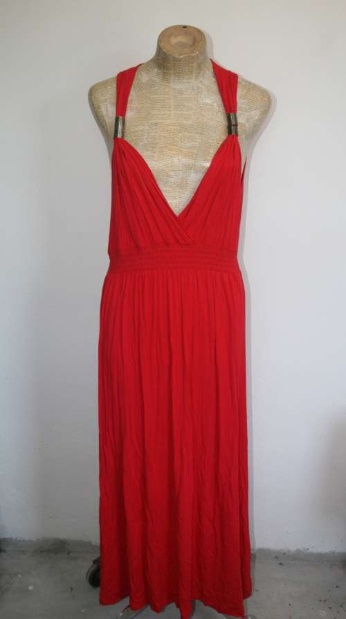 Red Grecian Dress Size:16/40