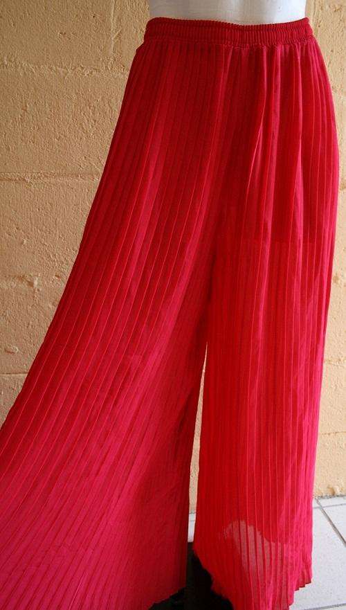 pink/fuchsia high waisted vintage palazzo