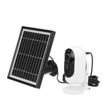 1080P Full HD Outdoor Rechargeable Battery Solar Panel PIR Alarm WiFi Camera
