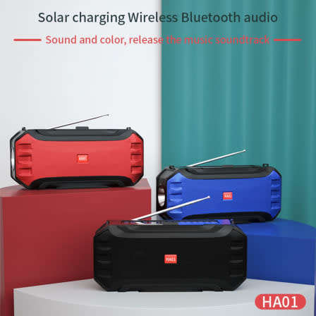 Solar Powered Radio - RED