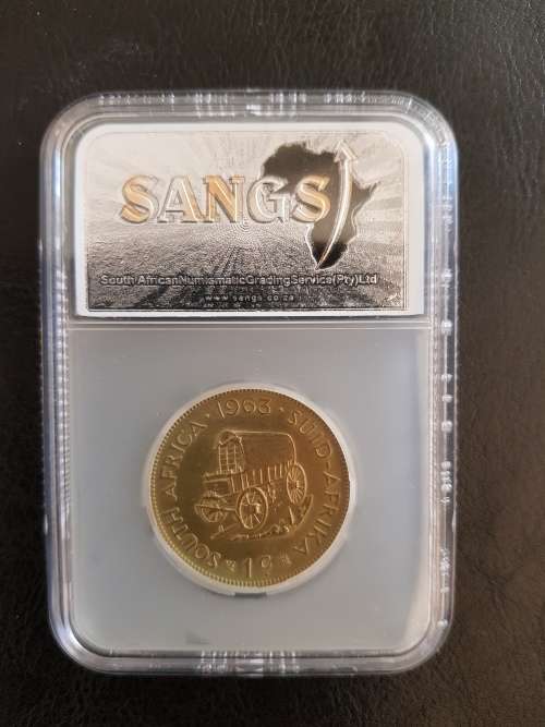 $$$ 1963 1 CENT AU53 $$$