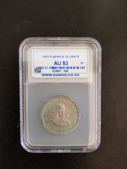 $$$ 1963 20 CENT AU53 $$$
