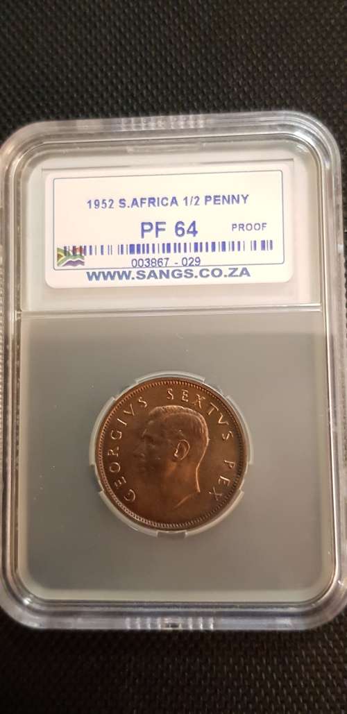 $$$ 1952 HALF PENNY PF64 $$$