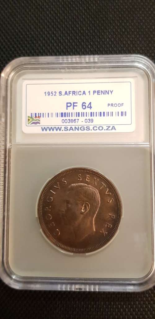 $$$ 1952 ONE PENNY PF64 $$$