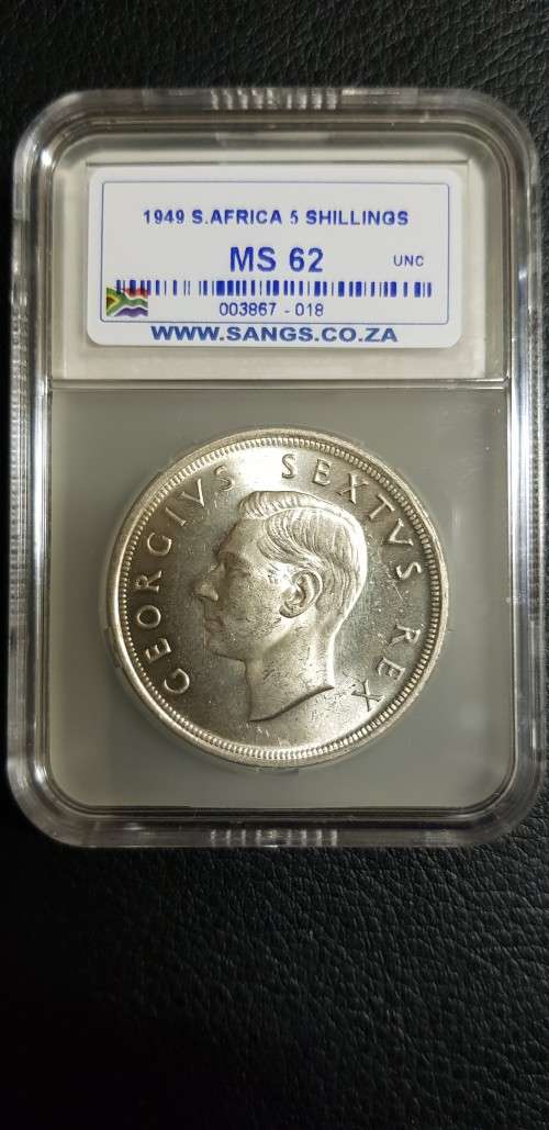 $$$ 1949 FIVE SHILLING MS62 $$$