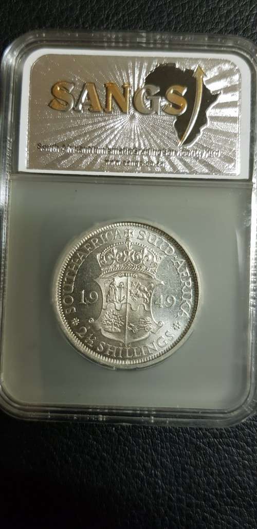 $$$ 1949 TWO AND HALF SHILLING MS62 $$$