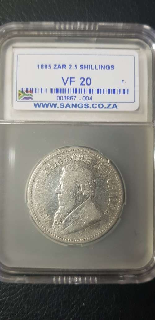 $$$ 1895 TWO AND HALF SHILLING VF20 $$$