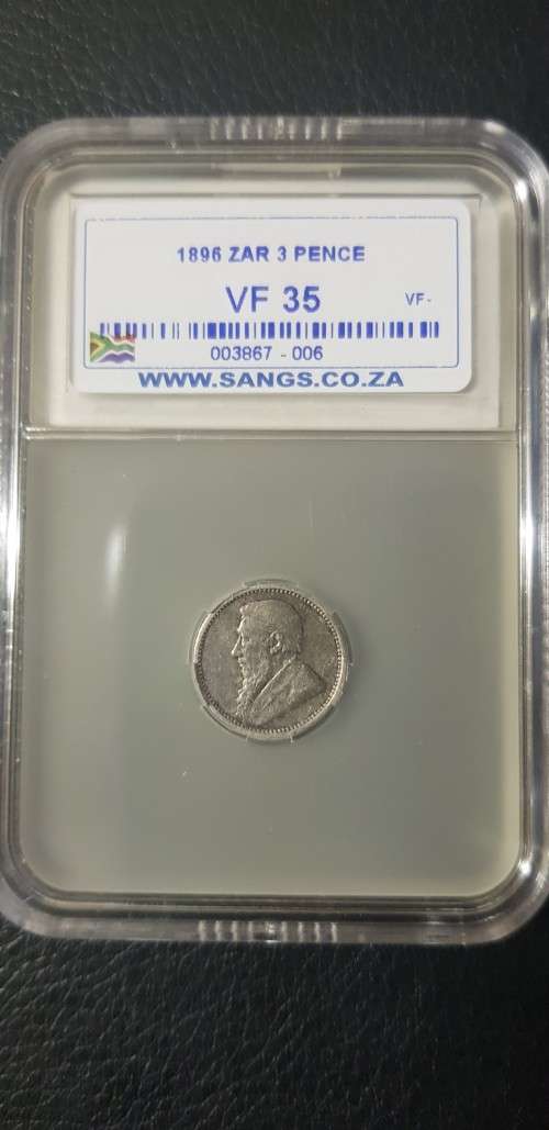 $$$ 1896 THREEPENCE VF35 $$$