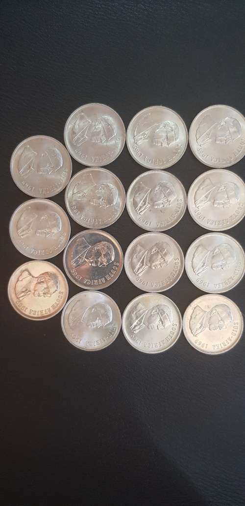 $$$ LOT OF 15 x 1969 PROOF R1 COINS $$$