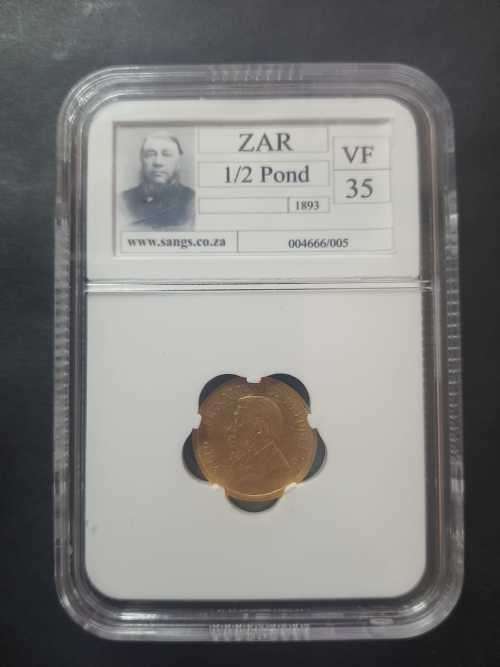 1893 ZAR Half pond VF35