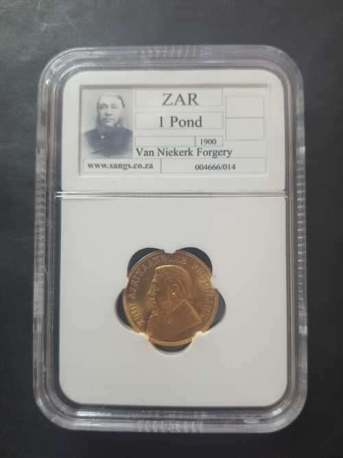 1900 ZAR 1 Pond `Van Niekerk Forgery`