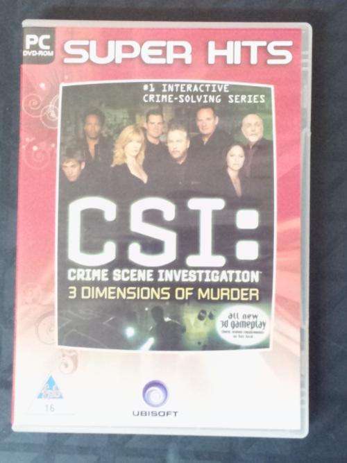 CSI 3 Dimensions of Murder PC game- like new