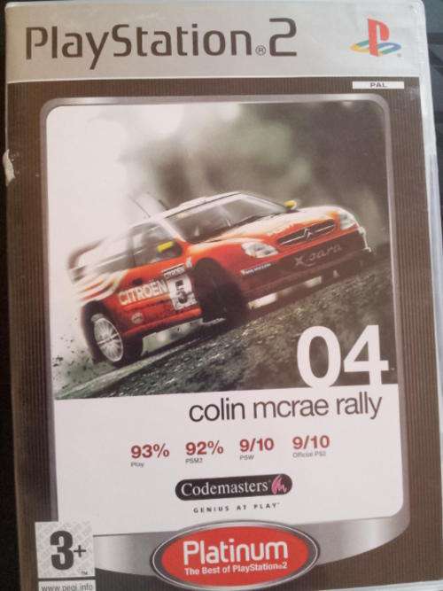 Colin Mcrae Rally 04 (Playstation 2) PS2 Platinum LIKE NEW