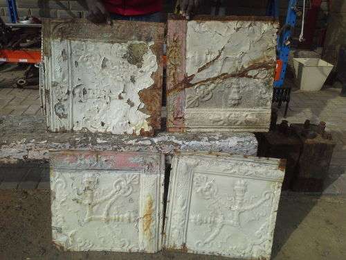 4 x Pressed Ceiling Panels - Bid per panel to take all
