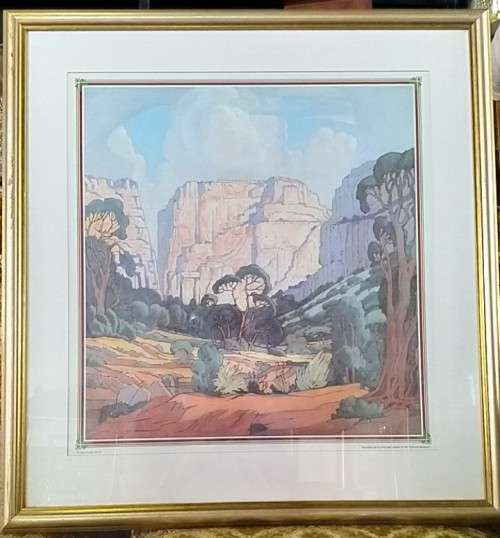 Pierneef: Print of Rustenburg Kloof