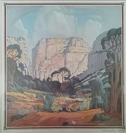 Pierneef: Print of Rustenburg Kloof