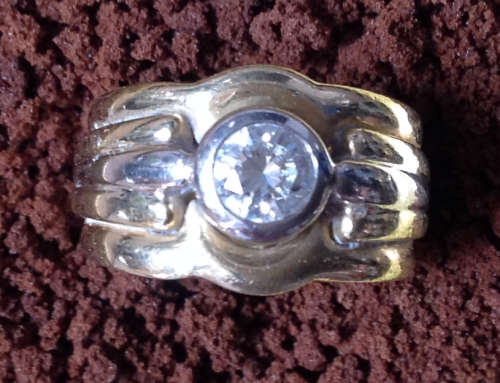 +-0.5ct Diamond Ring, 18ct Yellow Gold, 11g, IJ SI1