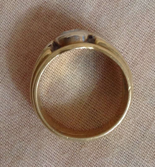 +-0.5ct Diamond Ring, 18ct Yellow Gold, 11g, IJ SI1