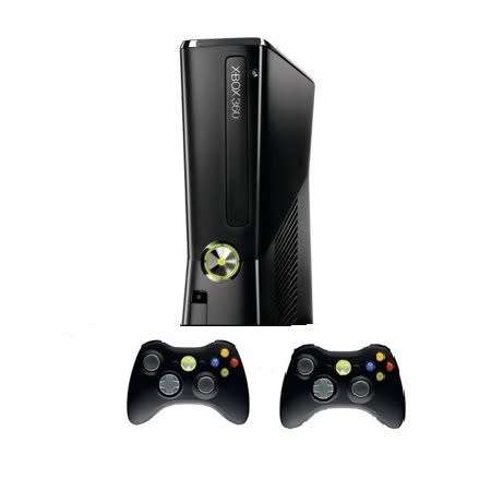 Xbox 360 with 2 controllers